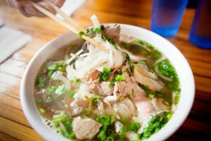 Microwave Beef Pho: Quick and Delicious Comfort Food (bowl of beef pho)
