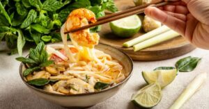 Searching for the Best Pho Brand? (bowl of shrimp pho)